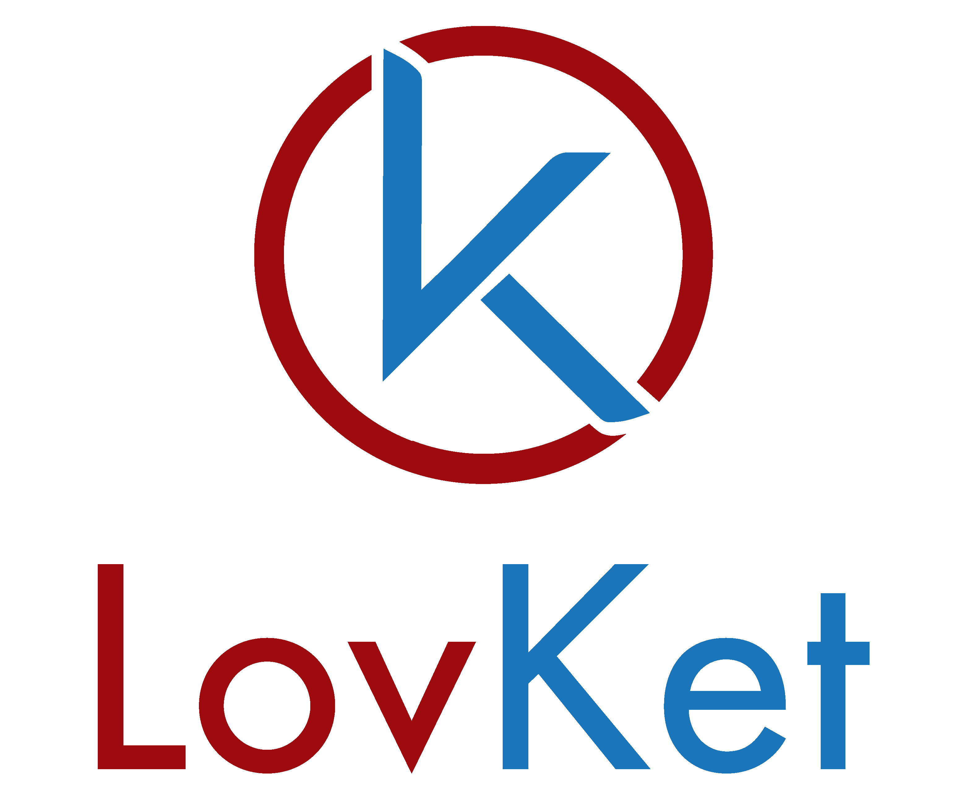 Lovket logo icon with text